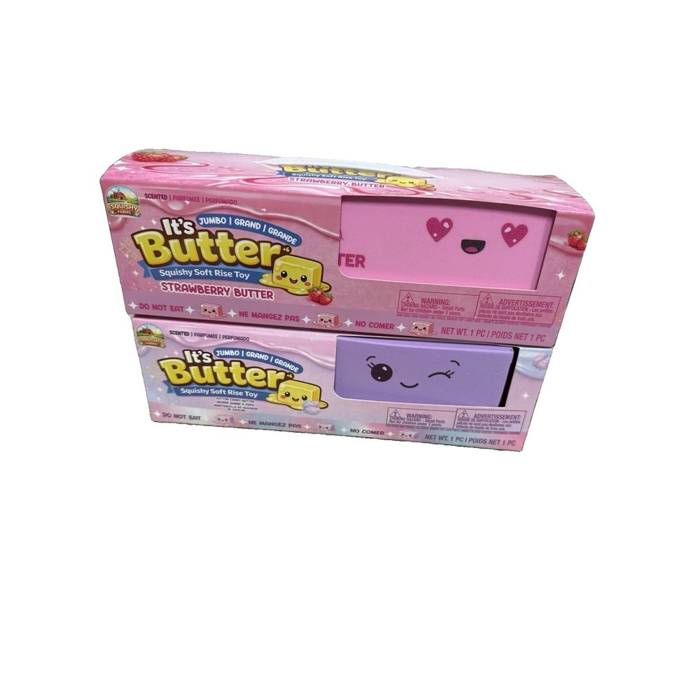 It's BUTTER VIRAL TIKTOK Jumbo Squishy Soft Rise Toy Strawberry/Cotton Candy